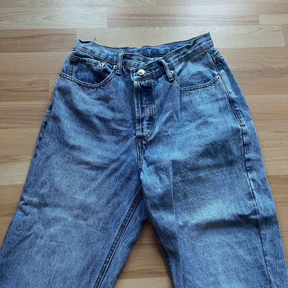 Princess Polly Holly Asymmetric Straight Leg Jean